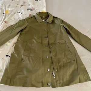 Burberry Military Green Trench Coat